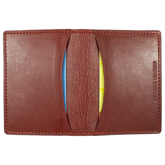 Mens Leather Credit Card Case, Slim ID Holder, Business Card Organizer - Picture 6 of 10